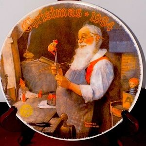 Norman Rockwell Christmas plate from 1984